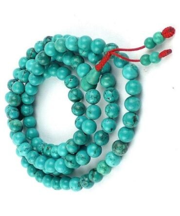 Turquoise Stone Mala Beads Necklace – Beads for Protection and Healing
